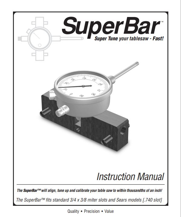 MasterPlate SuperBar Manual Cover